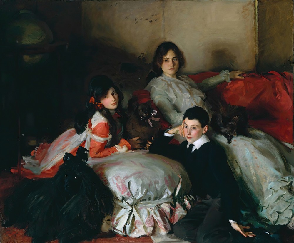 Essie, Ruby und Ferdinand Wertheimer (circa 1900)