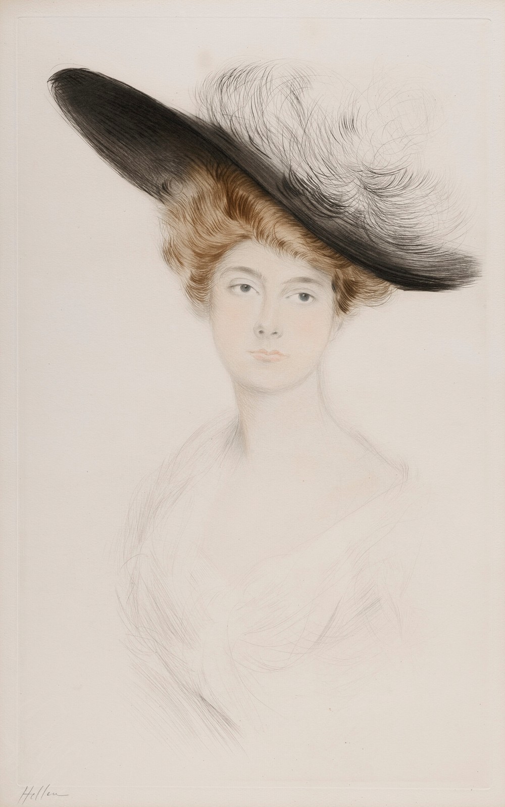 Portrait de femme au chapeau