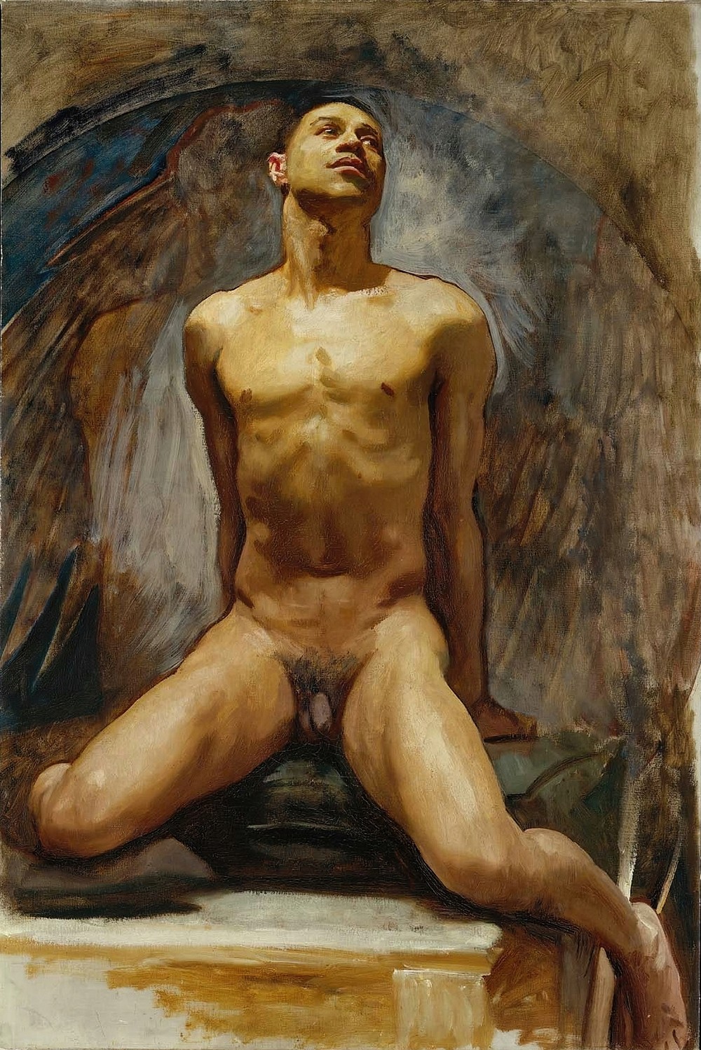 Nude Study of Thomas E. McKeller (circa 1917-1920)