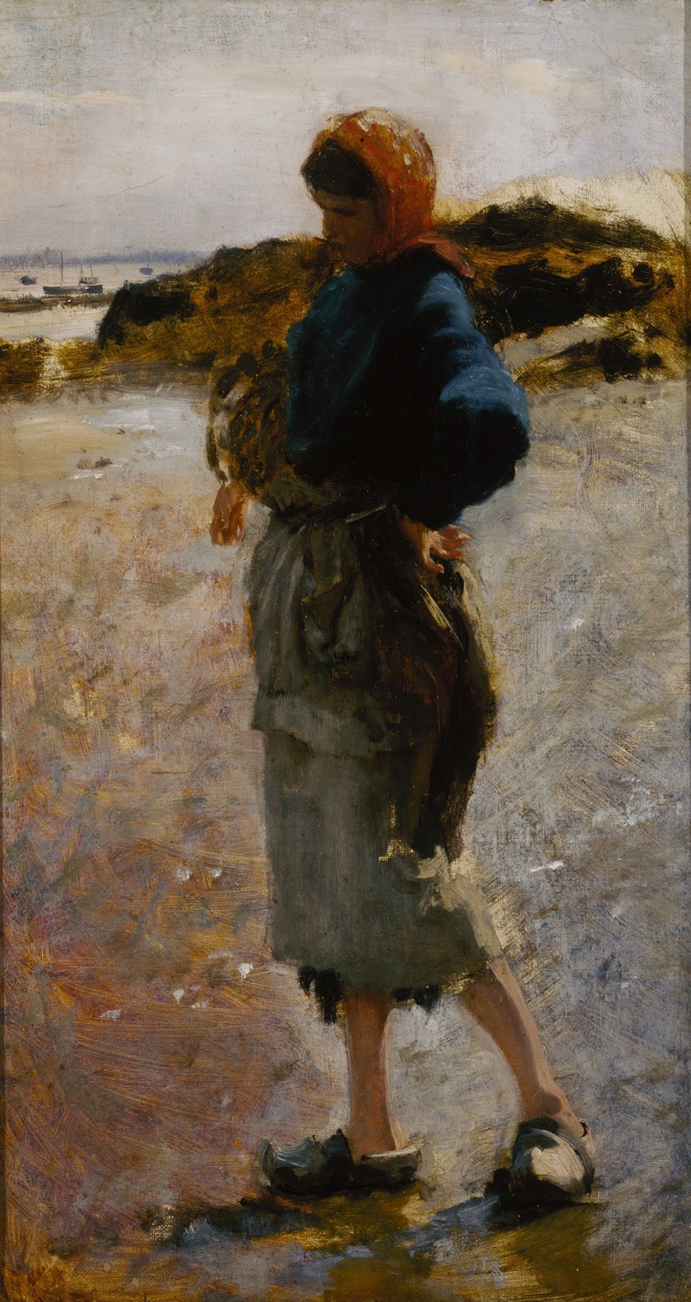 Girl on the Beach, Sketch for ‘Oyster Gatherers of Cancale’