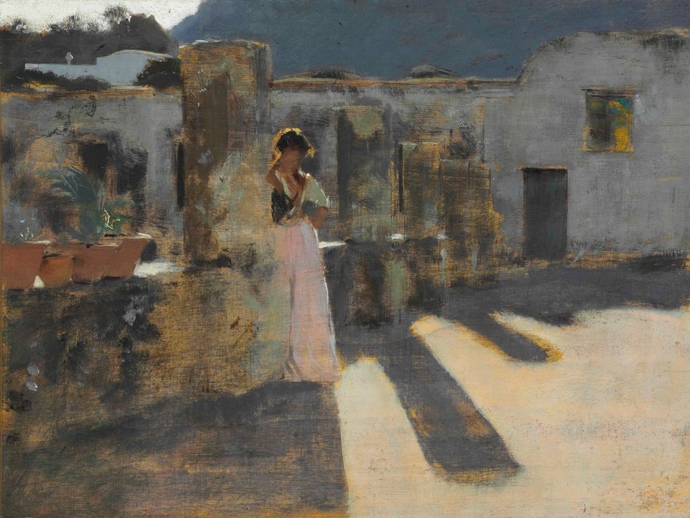 Capri Girl on a Rooftop