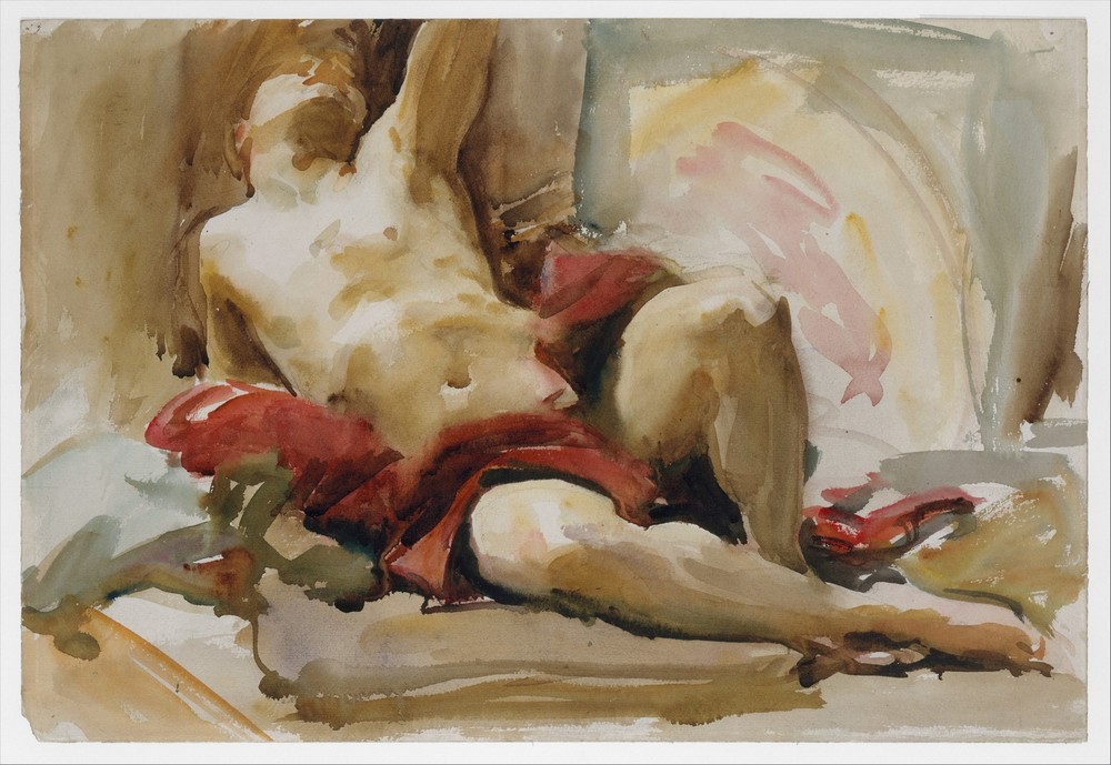 Man with Red Drapery (after 1900)