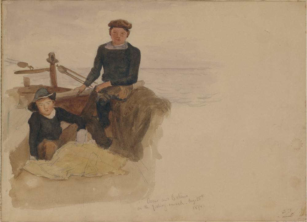 Oscar and Bobino on the Fishing Smack