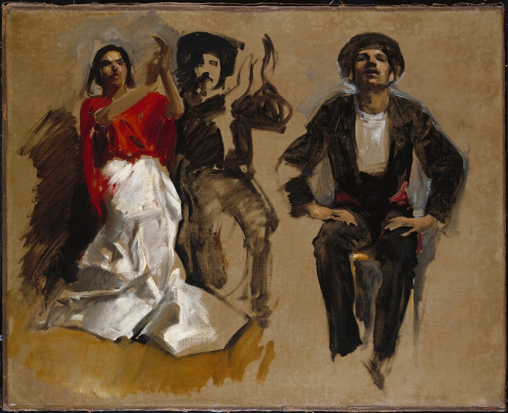 Study for Seated Figures for ‘El Jale’  (circa 1882)