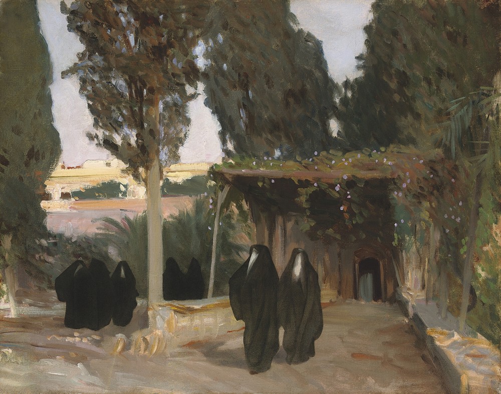 A shaded pathway in the Orient (circa 1891-95)