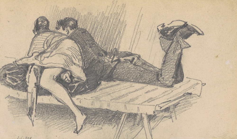 Couple on a Cot (c. 1874-1877)