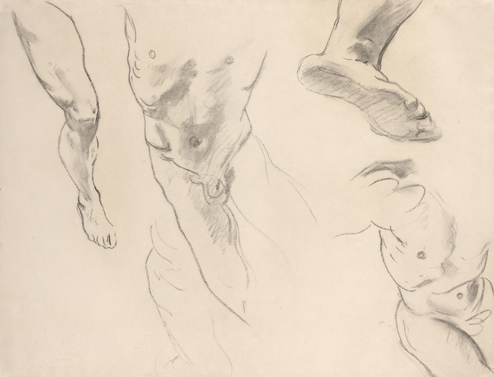 Figure Studies of a Nude Youth