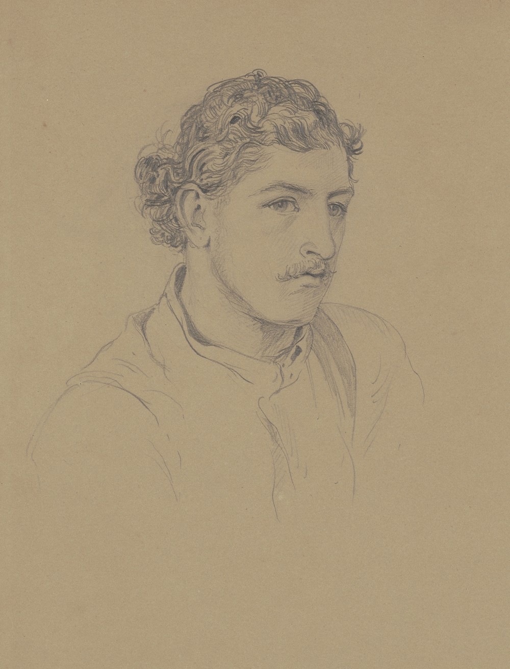Man with Curly Hair