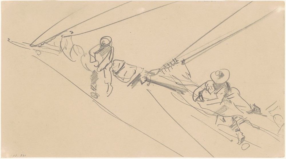 Men on a Spar (c. 1876)
