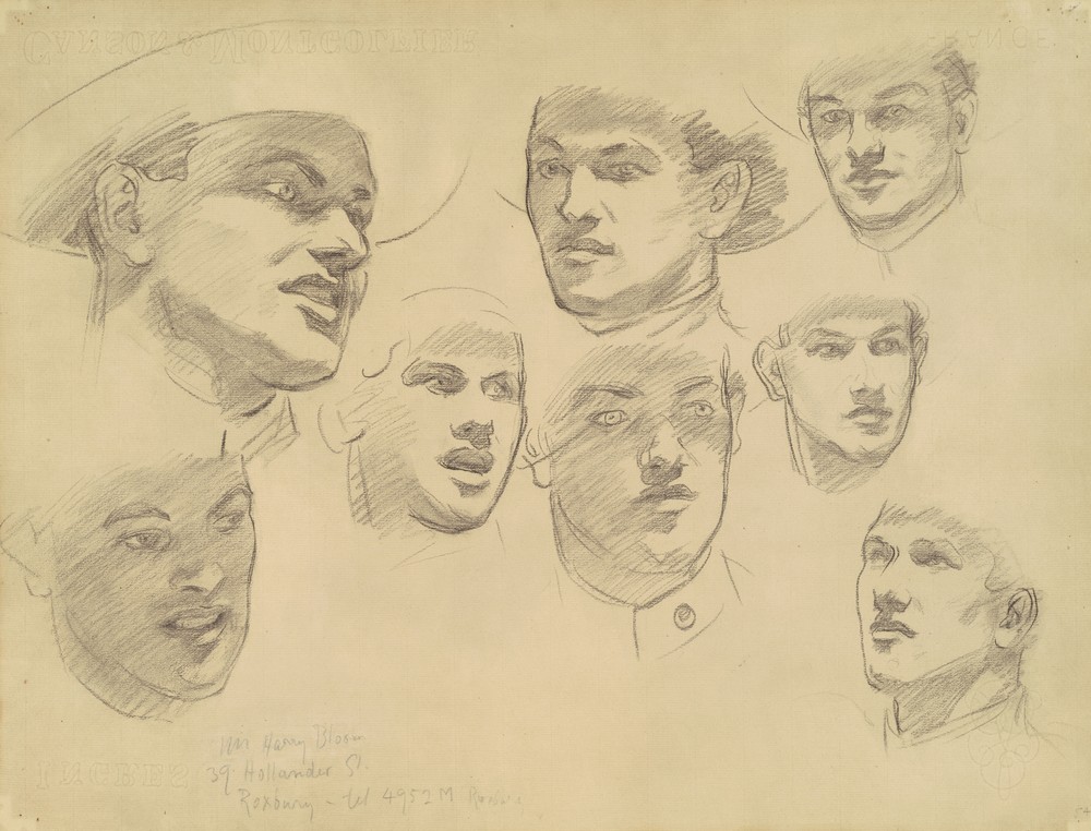 Studies for ‘Entering the War’