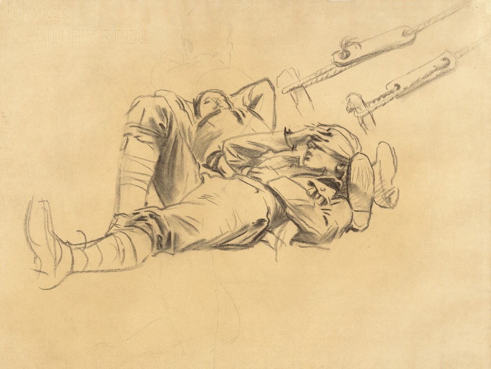 Studies for ‘Gassed’ (recto) II