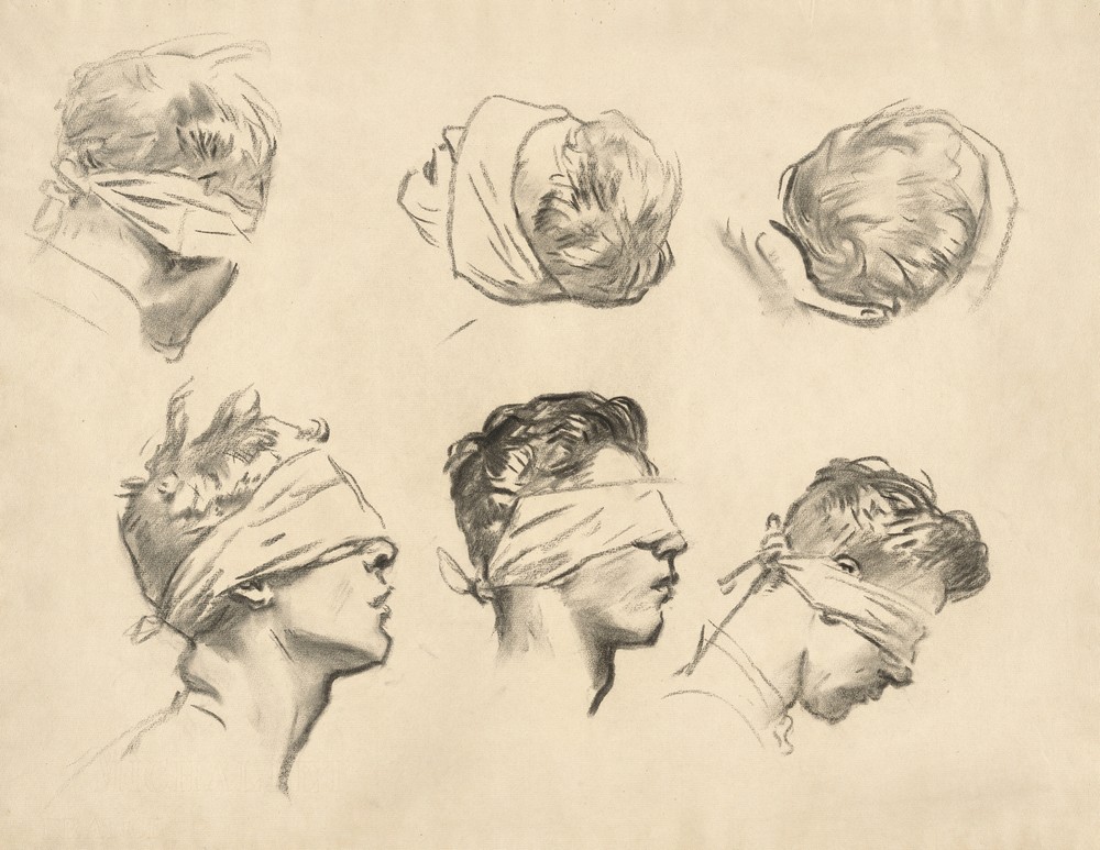 Studies for ‘Gassed’ III