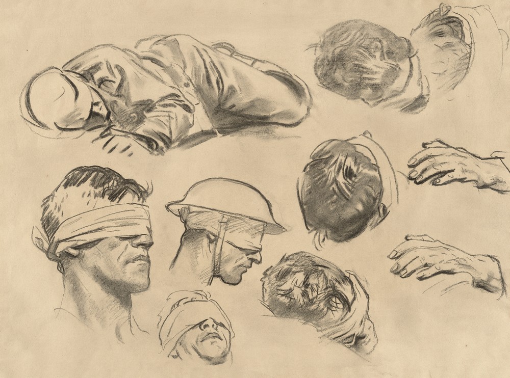 Studies for ‘Gassed’ V