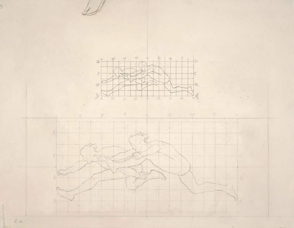 Studies for ‘Two Classical Male Figures Jumping’