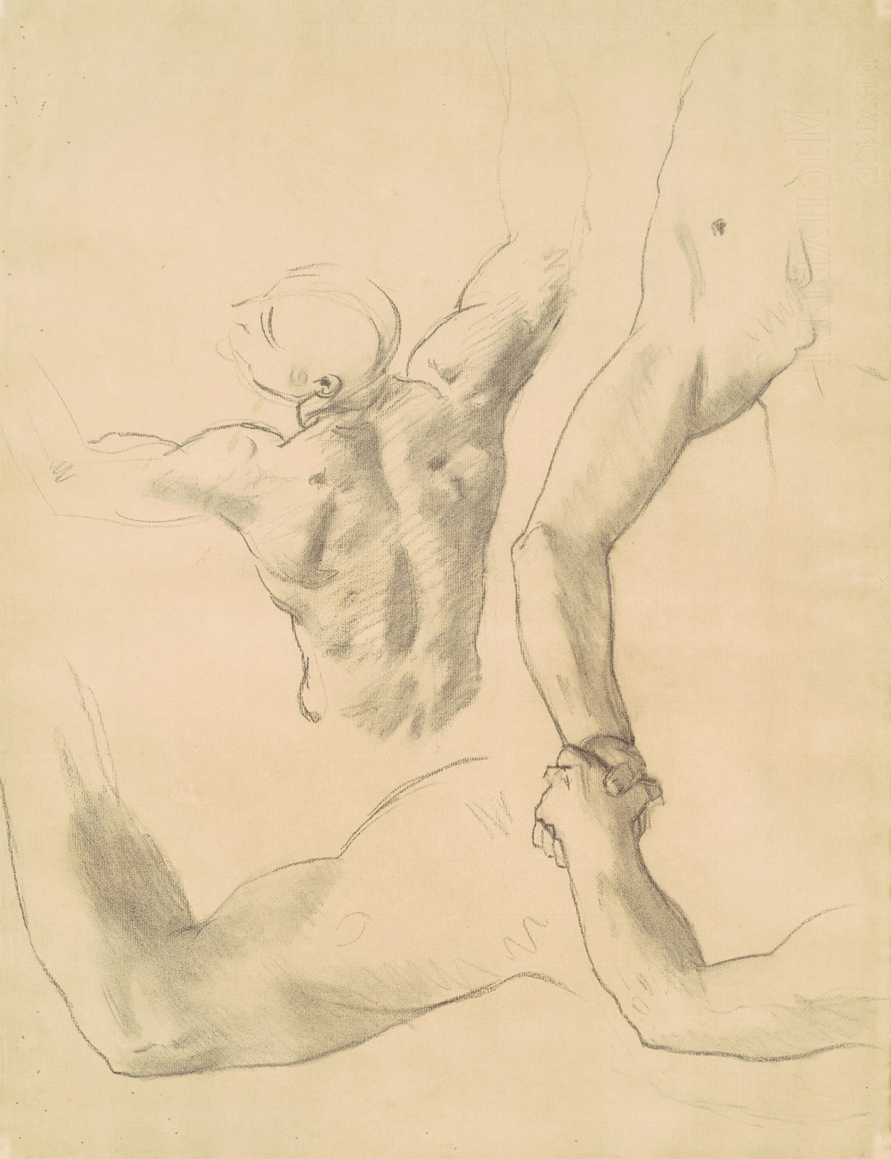 Studies for ‘Two Classical Male Figures Wrestling’