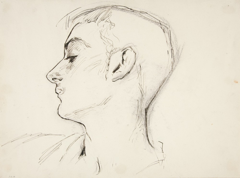 Head of a Young Man in Profile