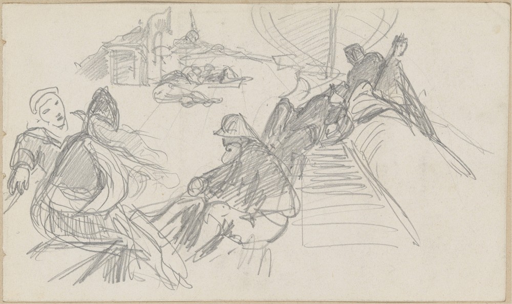 Sailors Relaxing on Deck