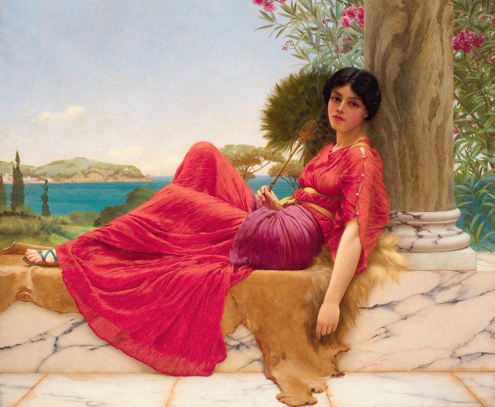 Leaning Against A Column