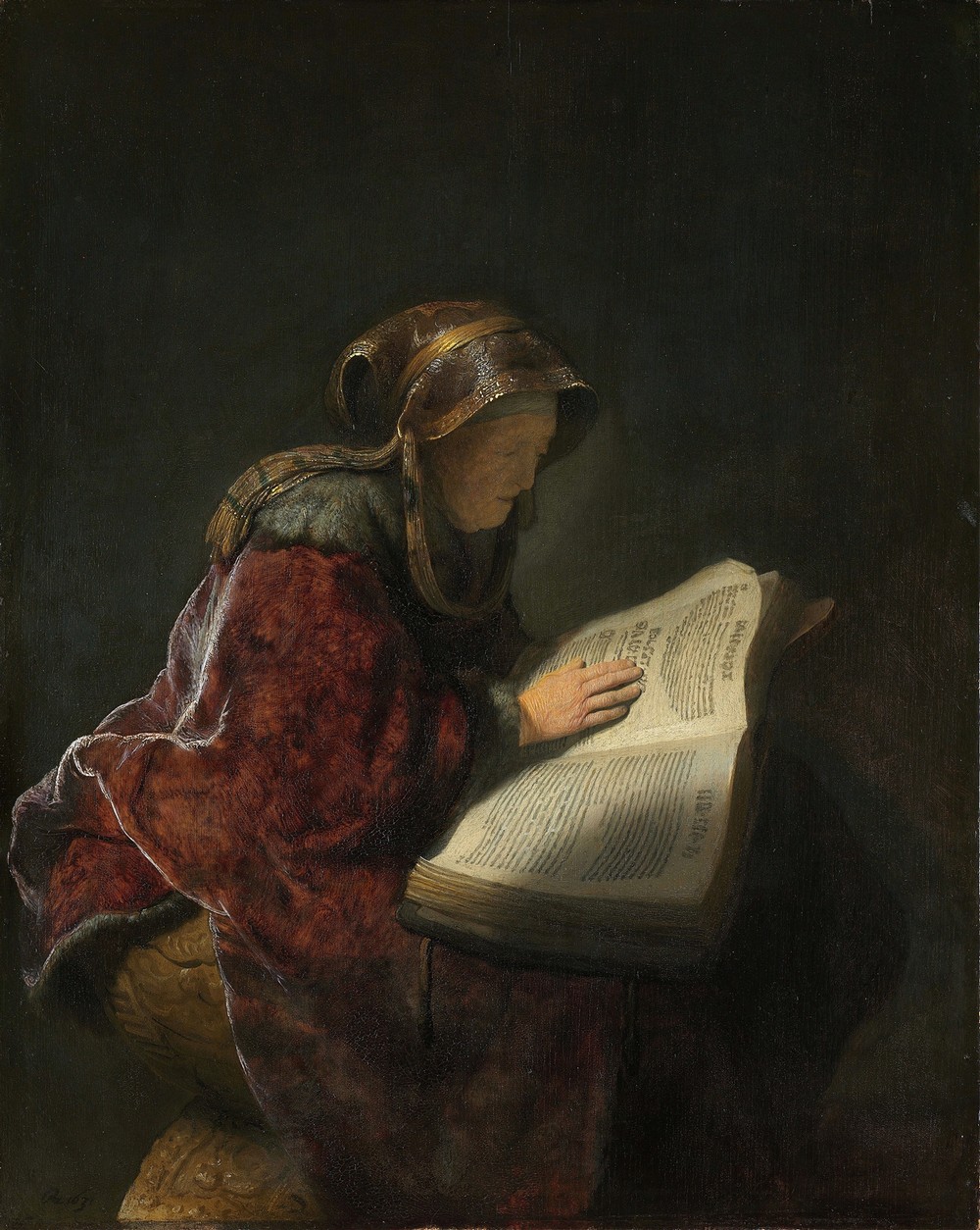 Old Woman Reading