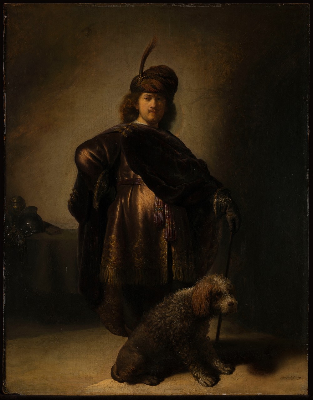Portrait of the artist in oriental costume