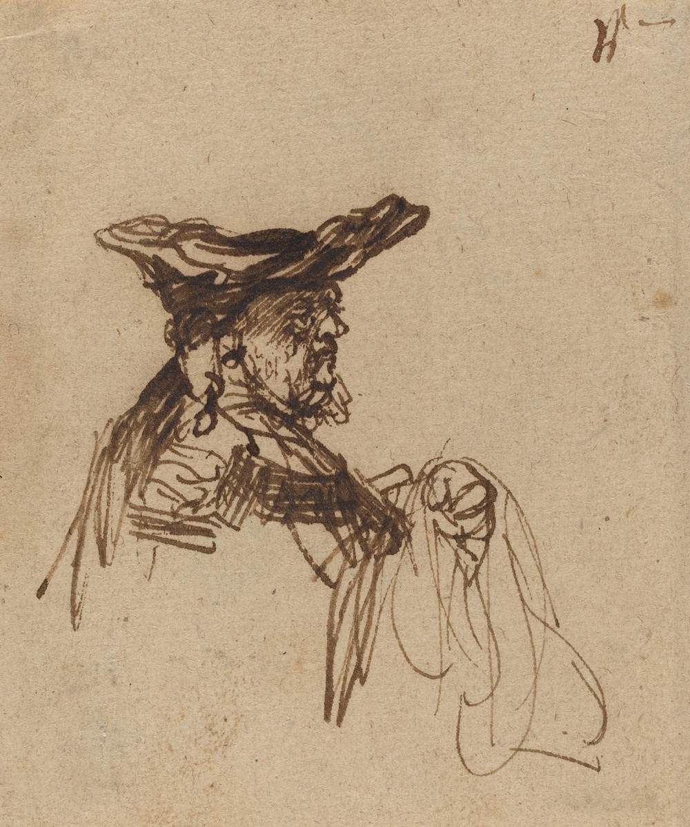 Bust of an Elderly Man in a Flat Cap