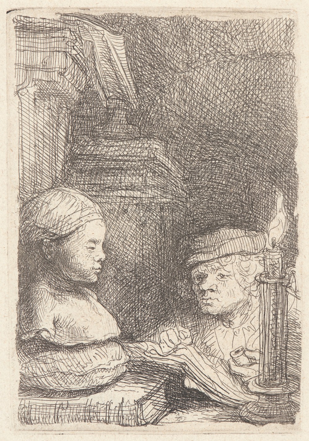 Man Drawing from a Cast (ca. 1641)