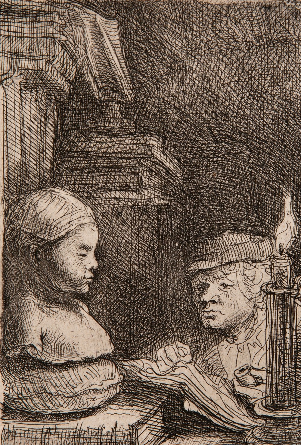 Man drawing from a cast (circa 1641)