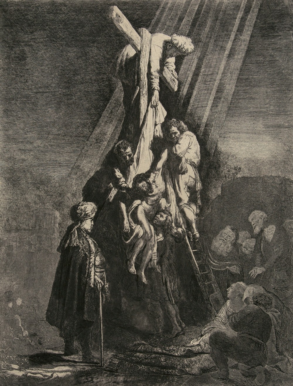 The Descent from the Cross; Second Plate