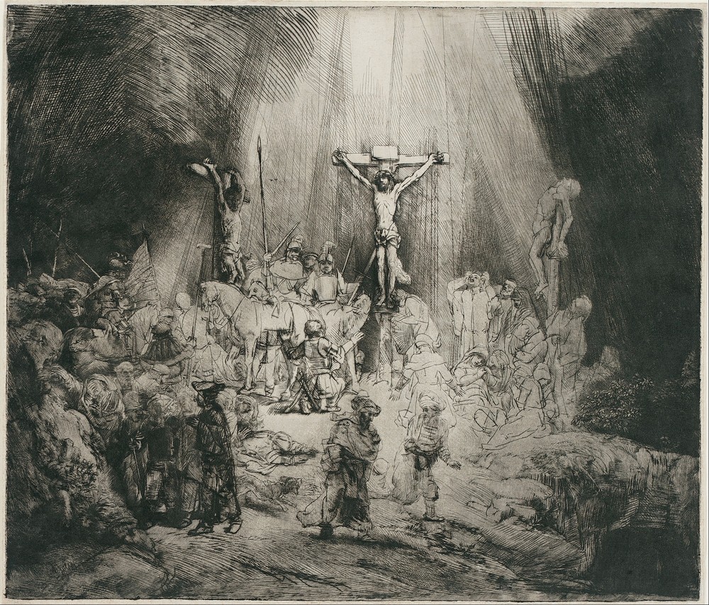 Christ Crucified Between the Two Thieves (‘The Three Crosses’)