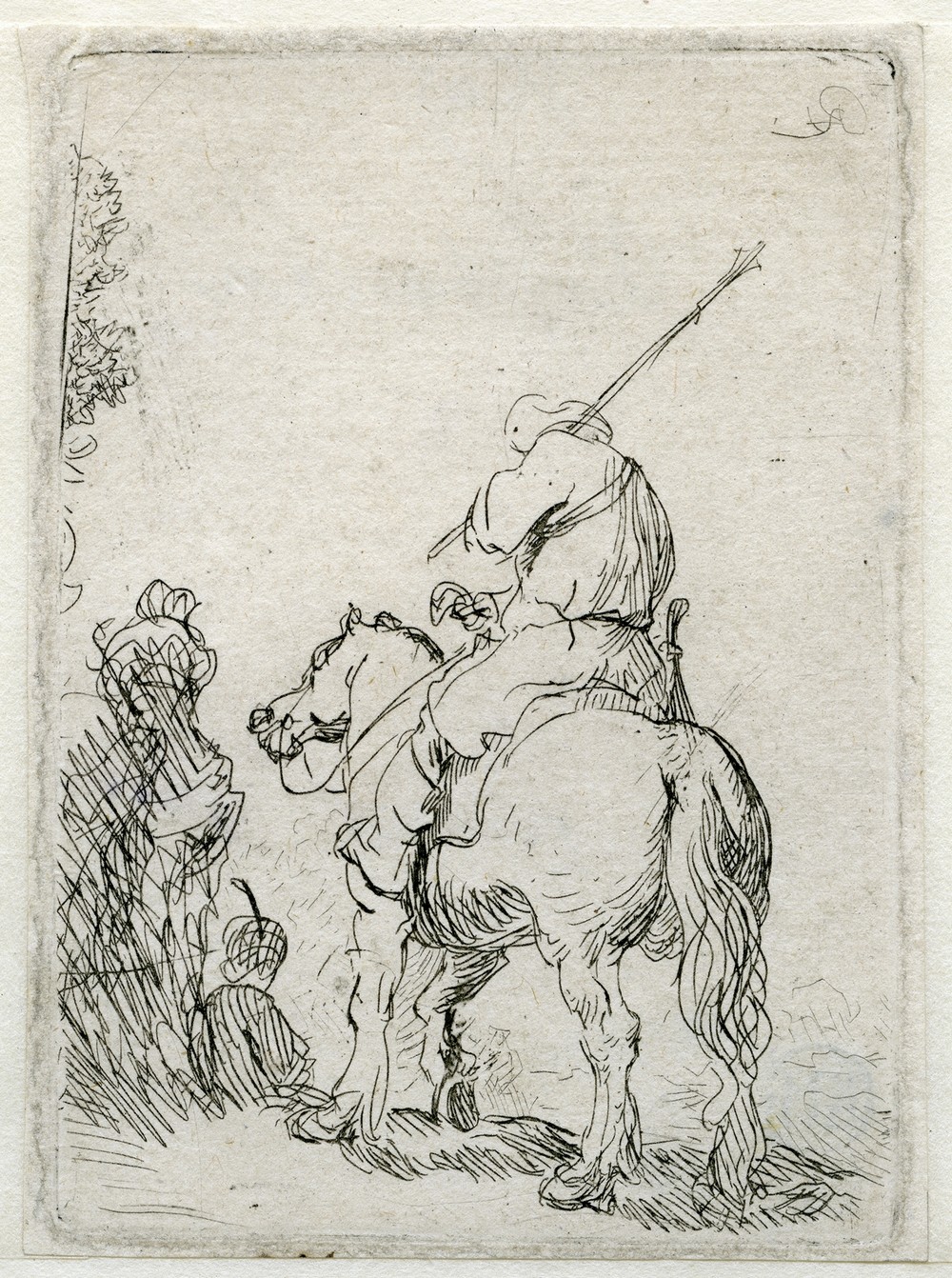 A Turbanded Soldier on Horseback