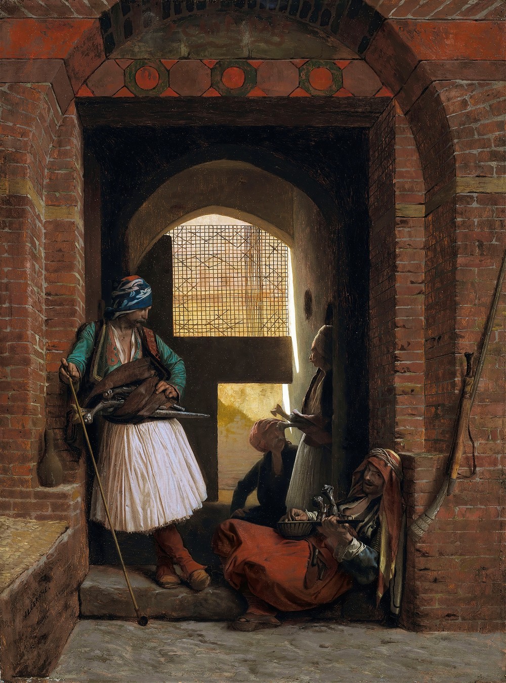 Corps de garde d’arnautes au Caire (1861.)
