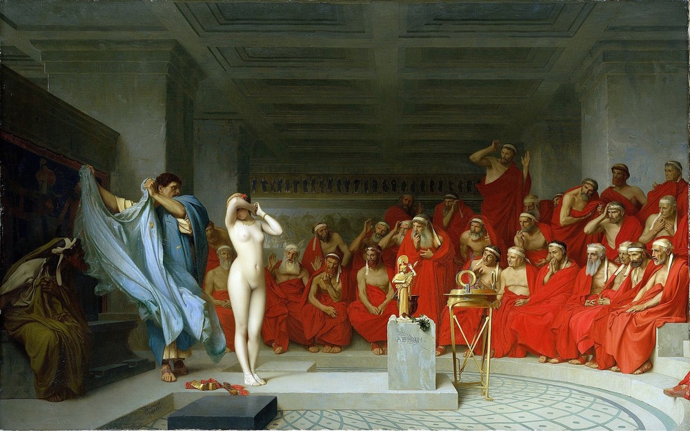 Phryne revealed before the Areopagus