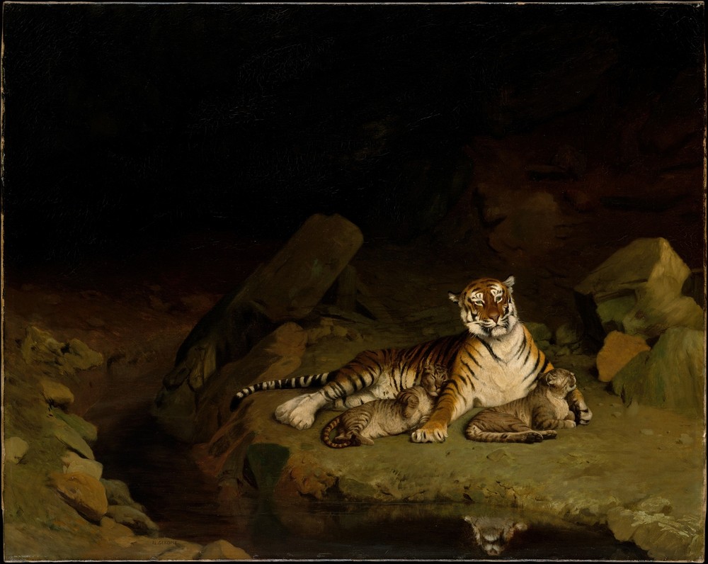 Tiger and Cubs (ca. 1884)