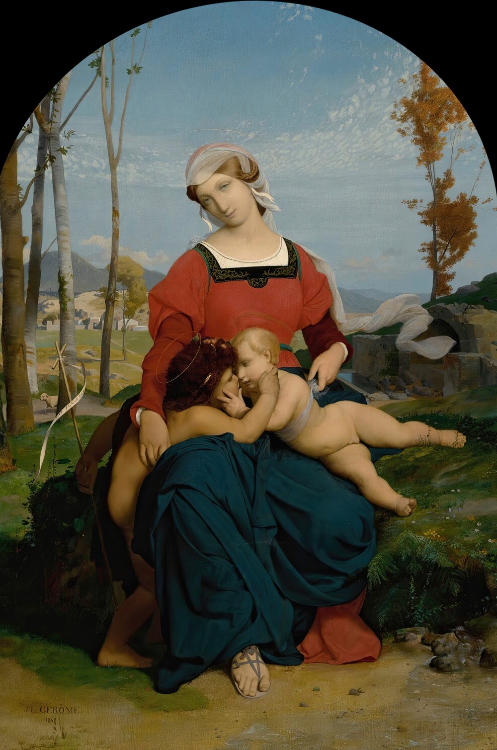 La Vierge, L’enfant Jesus Et Saint Jean ( 1848)