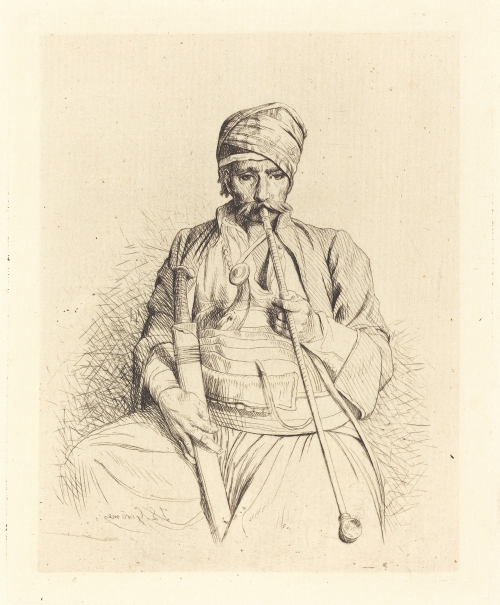 Seated Arab with Pipe (c. 1864)