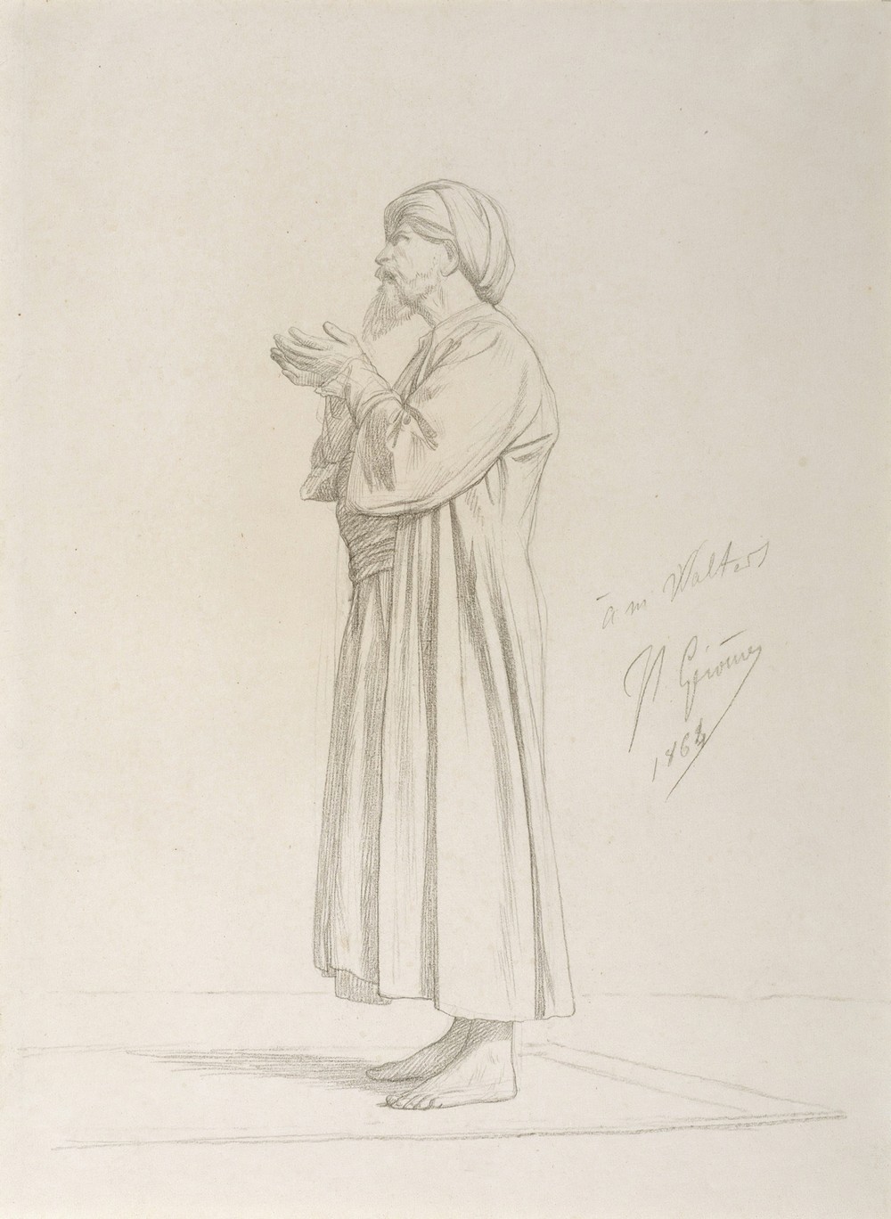 Arab Standing in Prayer