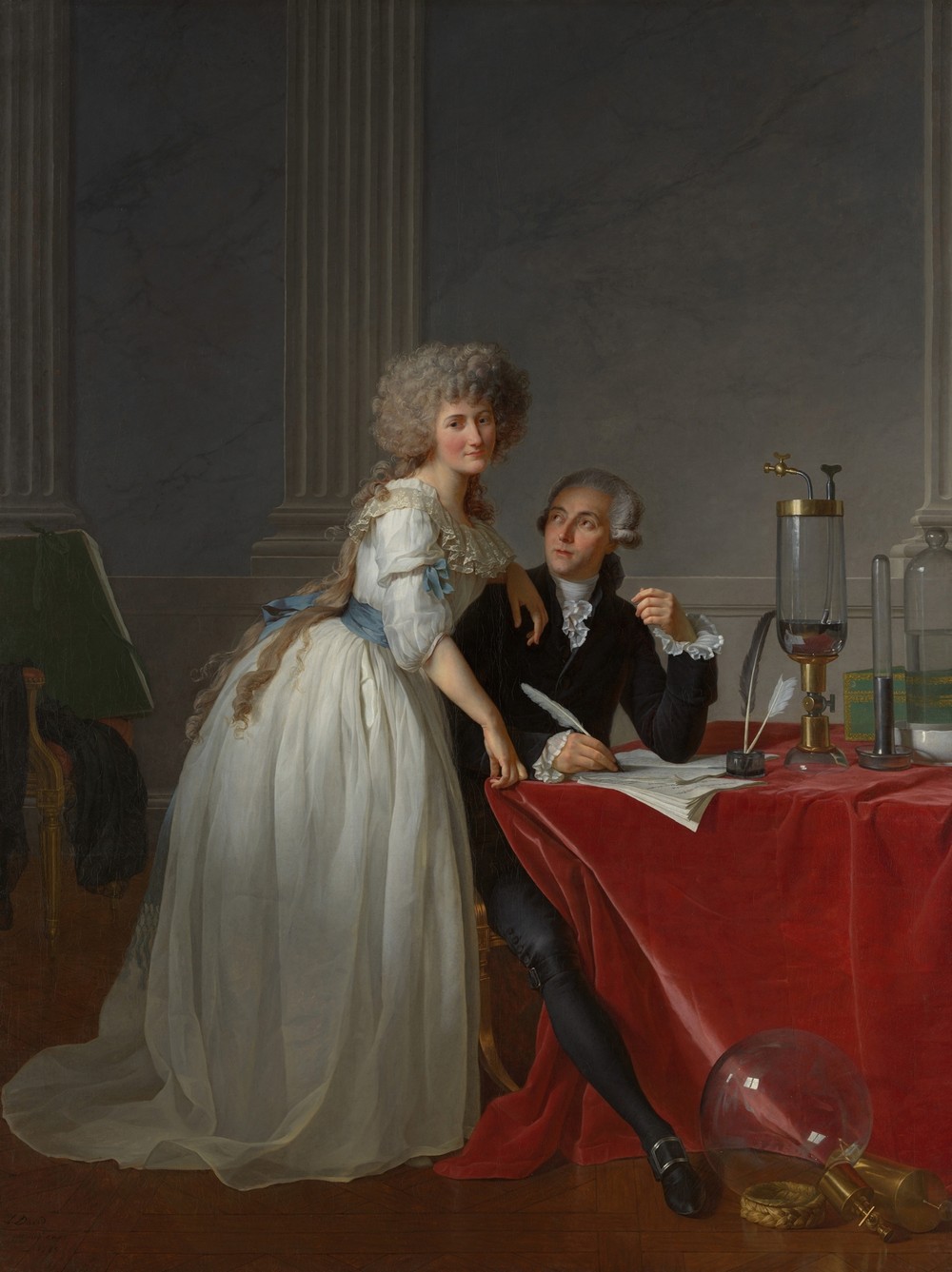 Antoine Laurent Lavoisier (1743–1794) and Marie Anne Lavoisier (Marie Anne Pierrette Paulze, 1758–1836)