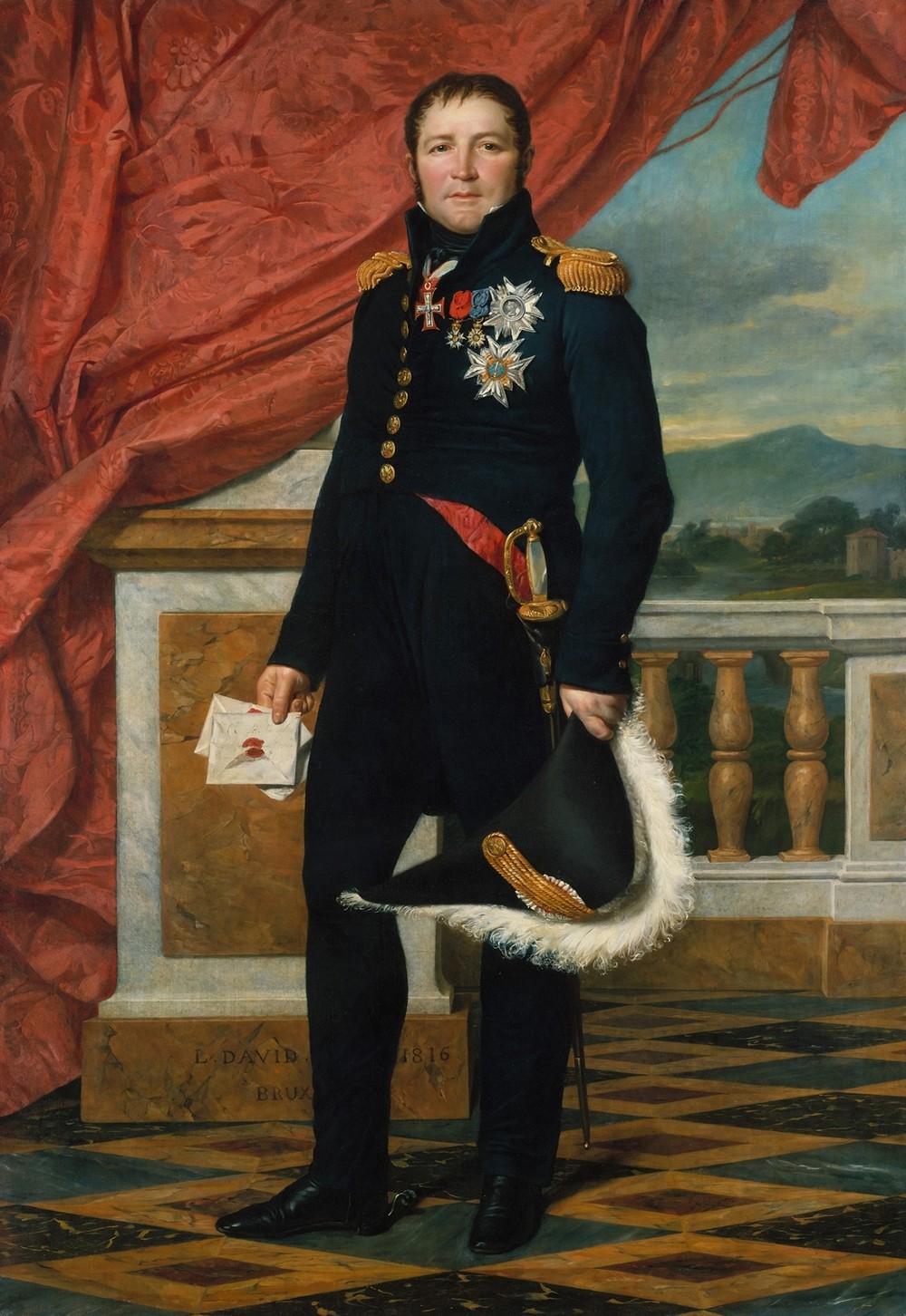 Portrait Of French Politician And Soldier Étienne Maurice Gérard