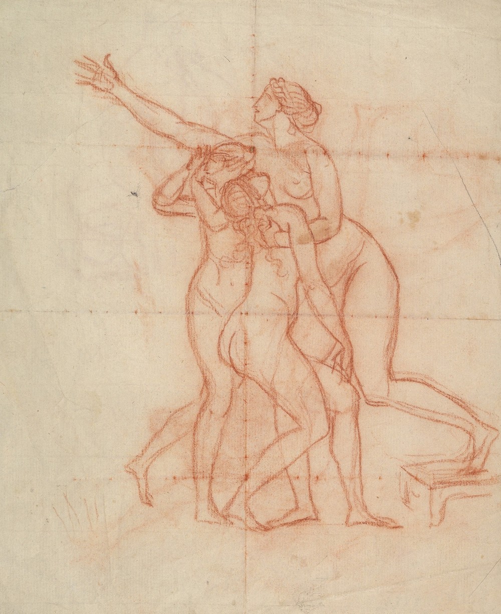 Study for the Wife and Daughters of Brutus (ca. 1787)