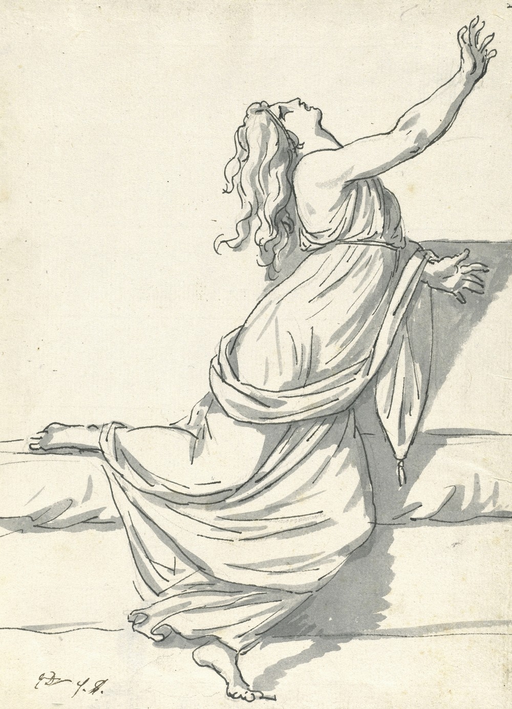 A Distraught Woman with Her Head Thrown Back (1775-80)