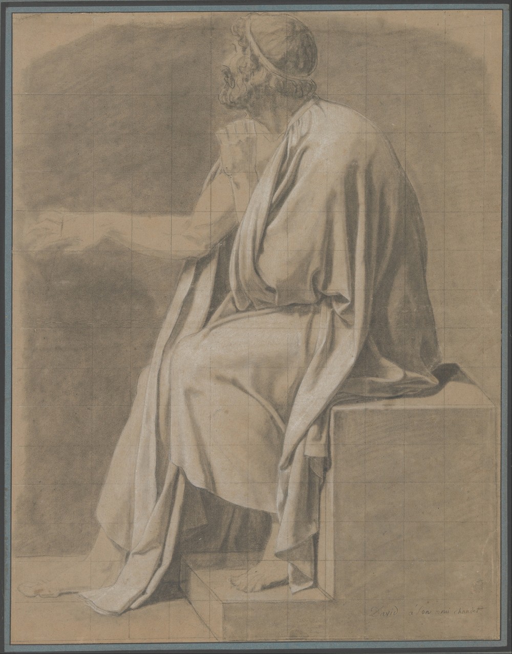 Figure Study for ‘The Death of Socrates’ (ca. 1786–87)
