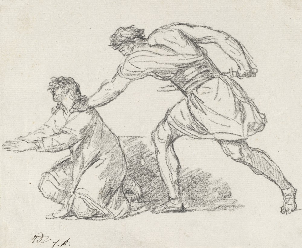 Warrior Seizing a Kneeling Figure (1775-80)