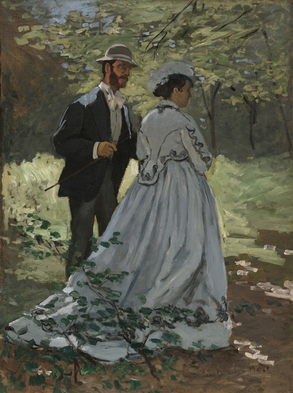 Bazille and Camille (Study for Déjeuner sur l’Herbe )