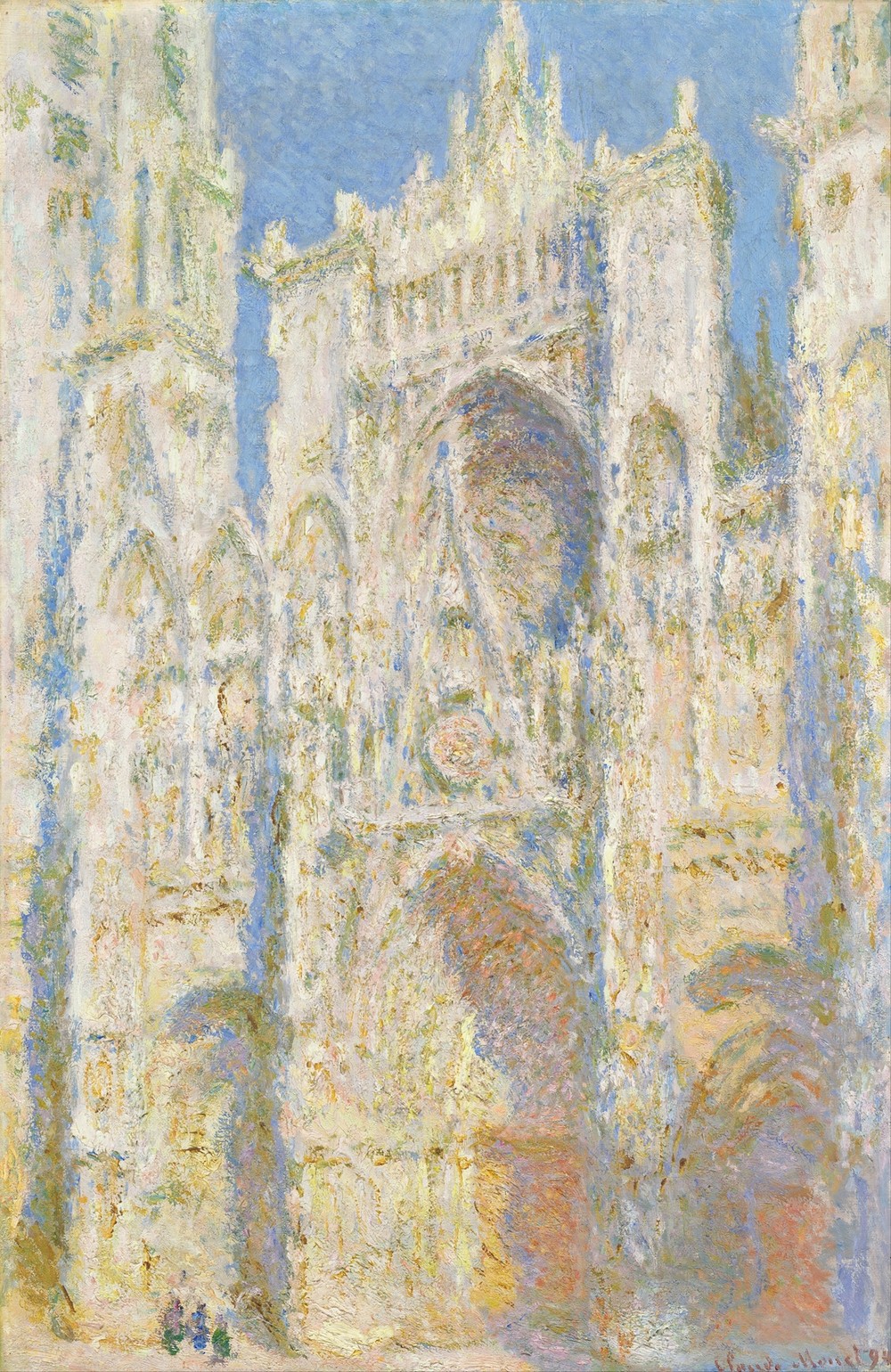 Rouen Cathedral, West Façade, Sunlight