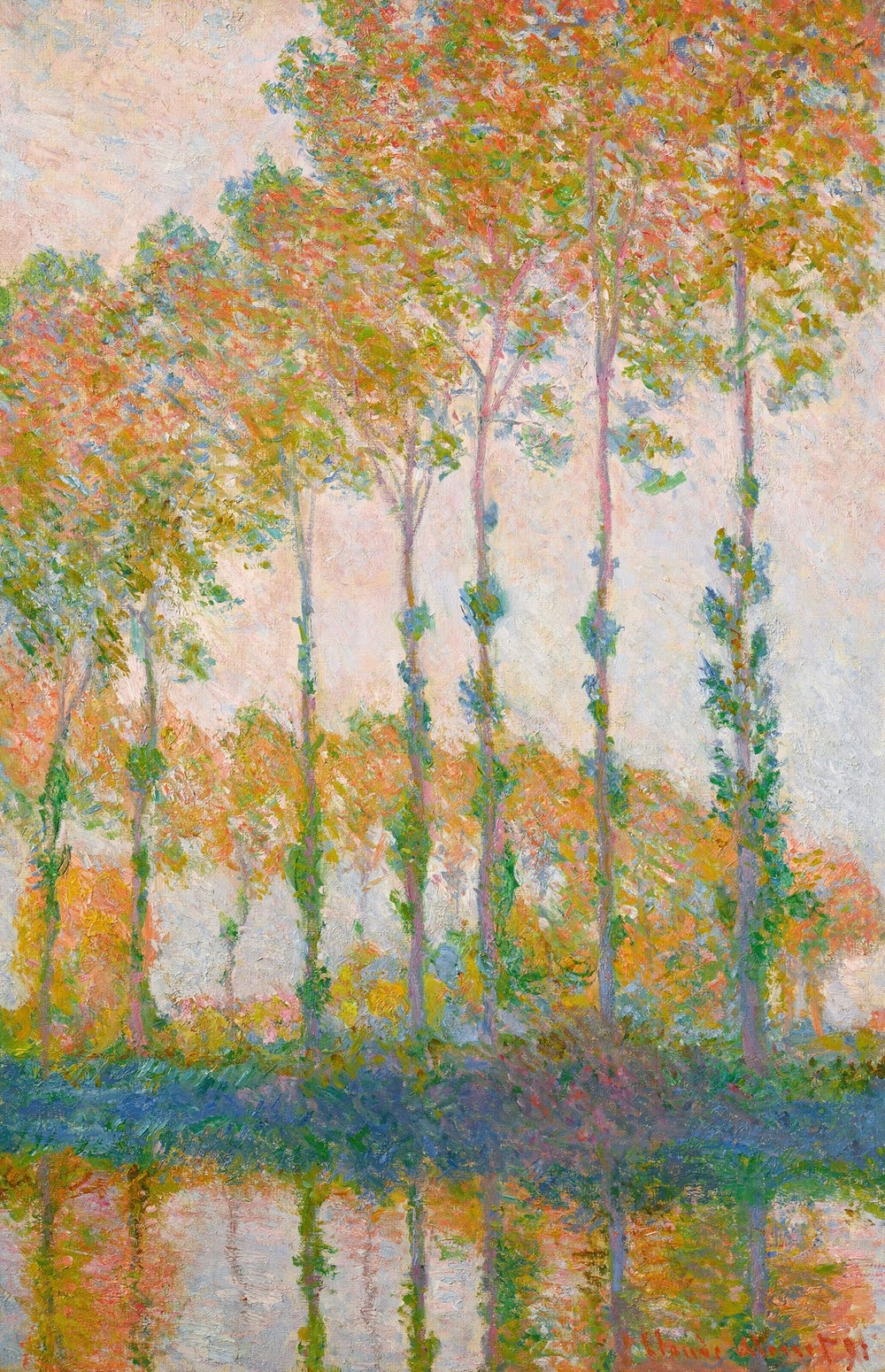 Peupliers au bord de l’Epte, automne