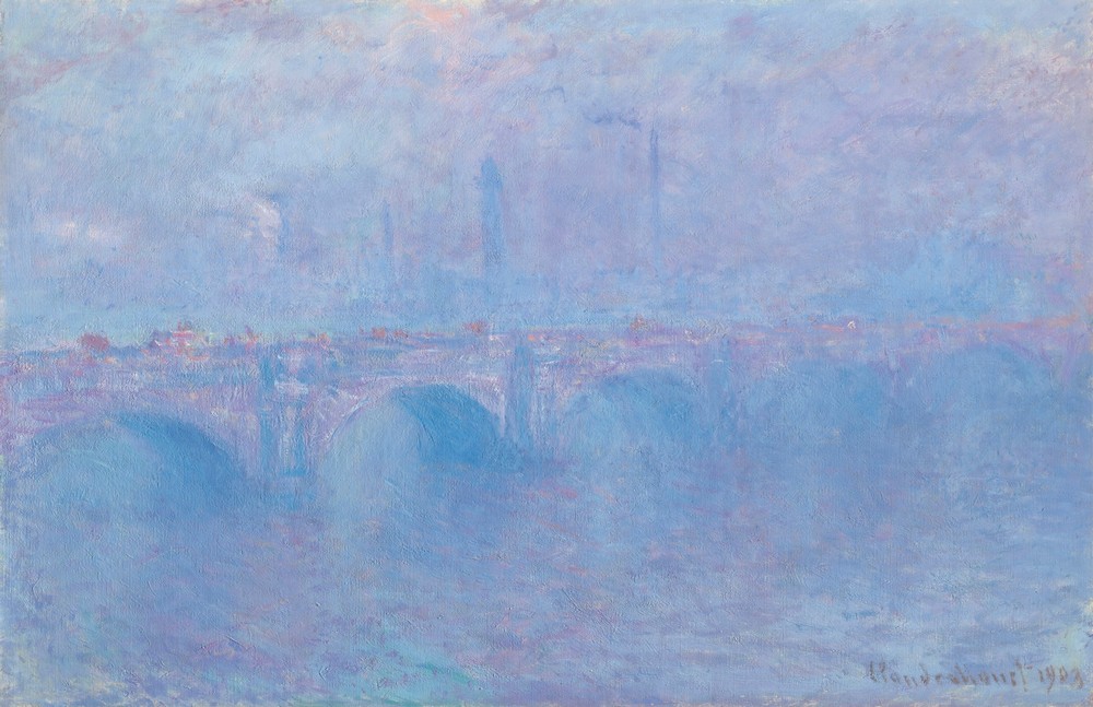 Waterloo Bridge, effet de brouillard