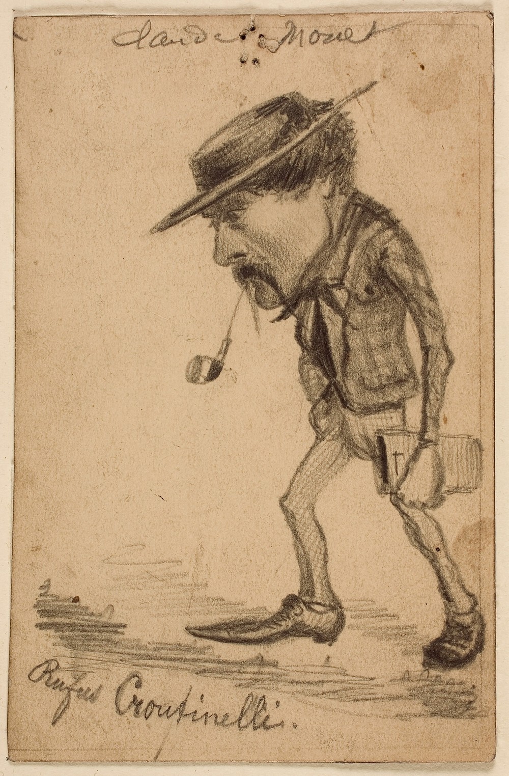 Caricature of Henri Cassinelli (‘Rufus Croutinelli’) (c. 1858)