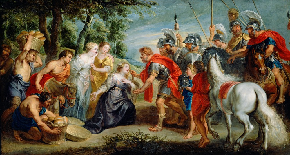 David Meeting Abigail (about 1620s)
