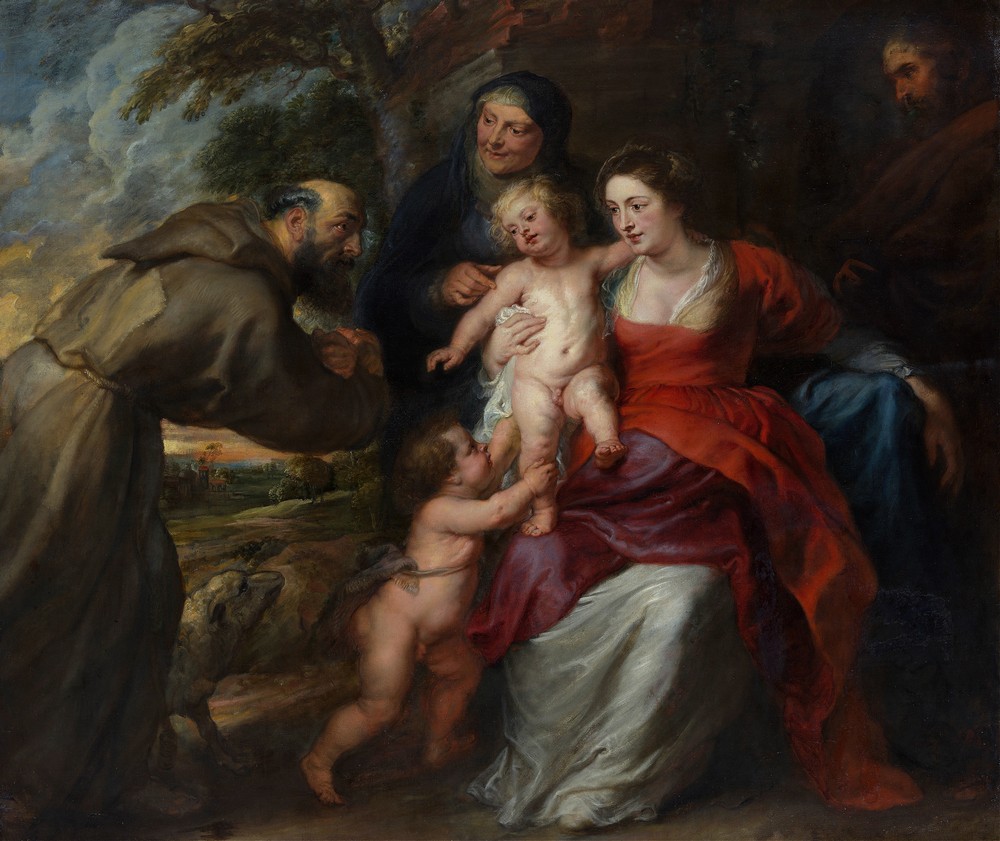 The Holy Family with Saints Francis and Anne and the Infant Saint John the Baptist (early or mid-1630s)