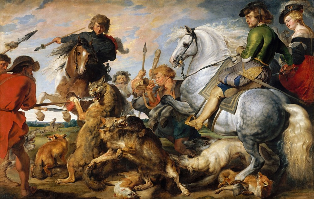 Wolf and Fox Hunt (ca. 1616)